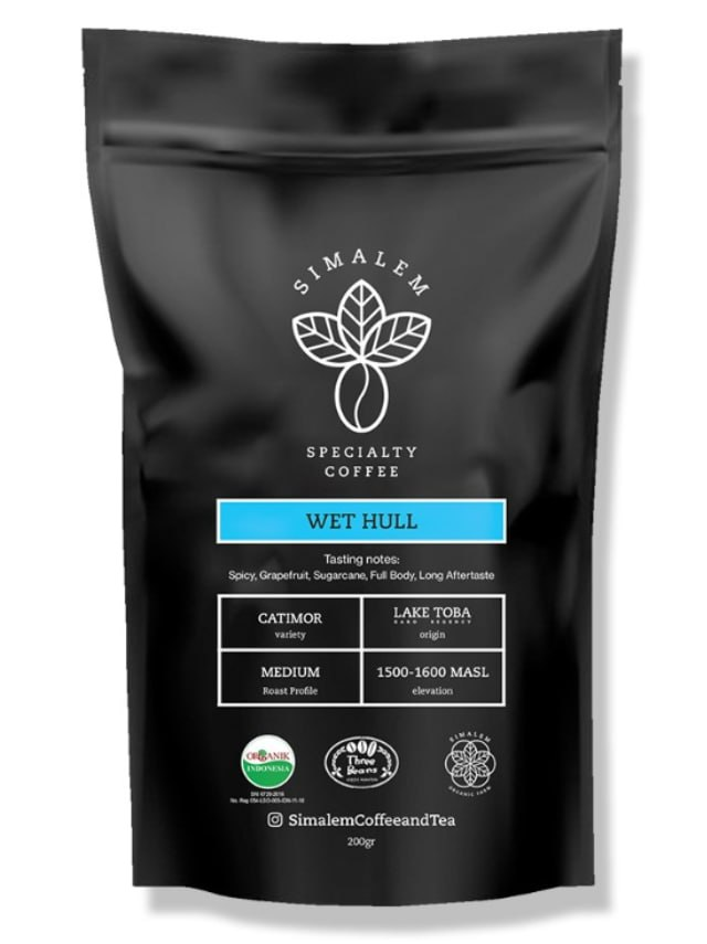 Simalem Wet Hull coffee bag 200g