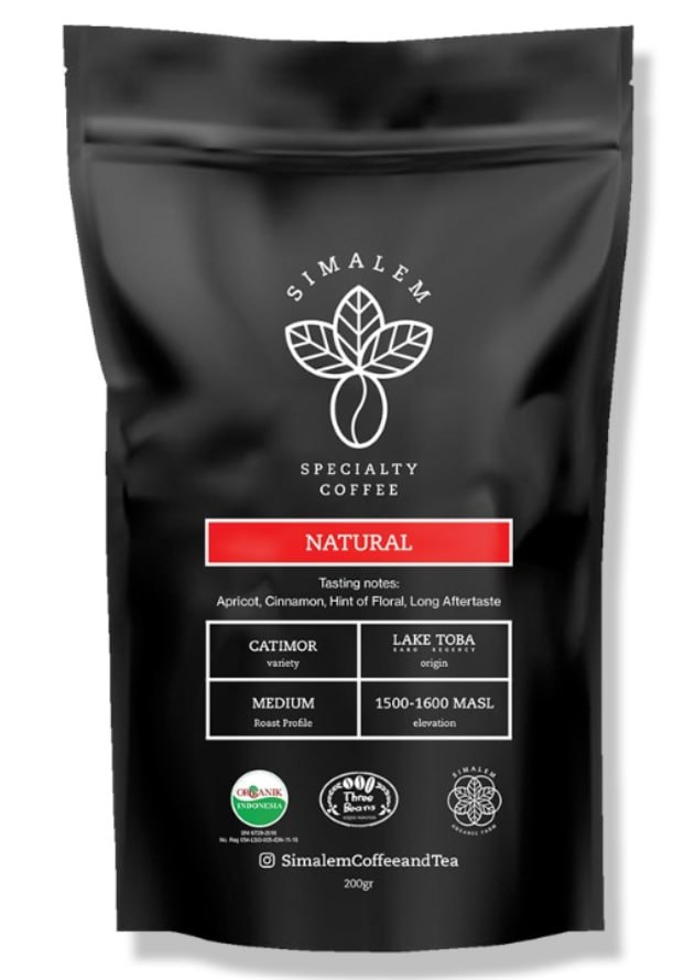 Simalem Natural coffee bag 200g
